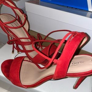 Red Aldo Heels